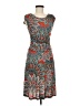 En Focus Studio Paisley Gray Cocktail Dress Size 6 - photo 1