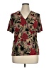 East5th Brown Short Sleeve Blouse Size XL - photo 1