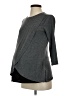 Motherhood Gray 3/4 Sleeve Top Size XS Maternity - photo 1