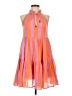Oliphant Stripes Orange Cocktail Dress Size XS - photo 1