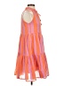 Oliphant Stripes Orange Cocktail Dress Size XS - photo 4