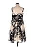 Max and Cleo 100% Polyester Tropical Tan Cocktail Dress Size 2 - photo 2