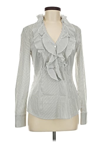 White House Black Market Long Sleeve Blouse (view 1)