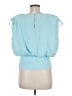 Trina Turk Blue Short Sleeve Top Size M - photo 2