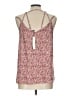 Papermoon 100% Polyester Red Sleeveless Top Size L - photo 2