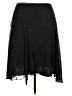 Iz Byer 100% Polyester Solid Black Formal Skirt Size XL - photo 2