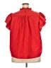 Shein 100% Polyester Red Short Sleeve Blouse Size 3XL - photo 2