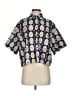 Assorted Brands 100% Cotton Print Black Short Sleeve Button-Down Shirt Size XS - photo 1