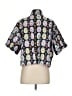 Assorted Brands 100% Cotton Print Black Short Sleeve Button-Down Shirt Size XS - photo 2