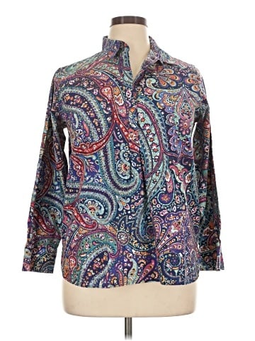 Lands' End Long Sleeve Button-Down Shirt (view 1)