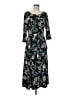 Nina Leonard Paisley Black Casual Dress Size M - photo 1