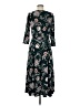 Nina Leonard Paisley Black Casual Dress Size M - photo 2