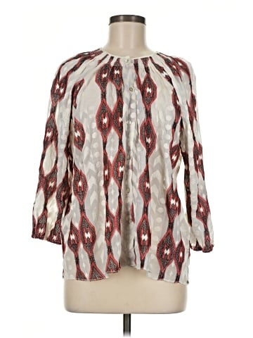 Line & Dot 3/4 Sleeve Blouse (view 1)