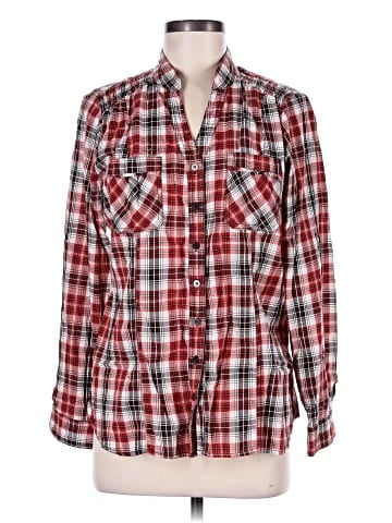 Fashion Bug Long Sleeve Button-Down Shirt (view 1)