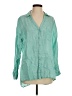 Sigrid Olsen 100% Linen Teal 3/4 Sleeve Blouse Size S (estimated) - photo 1