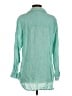 Sigrid Olsen 100% Linen Teal 3/4 Sleeve Blouse Size S (estimated) - photo 2