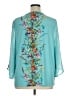 JM Collection Teal 3/4 Sleeve Blouse Size 1X - photo 2