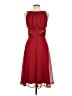 Connected Apparel 100% Polyester Burgundy Cocktail Dress Size 8 - photo 2