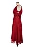 Connected Apparel 100% Polyester Burgundy Cocktail Dress Size 8 - photo 5