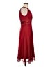 Connected Apparel 100% Polyester Burgundy Cocktail Dress Size 8 - photo 4