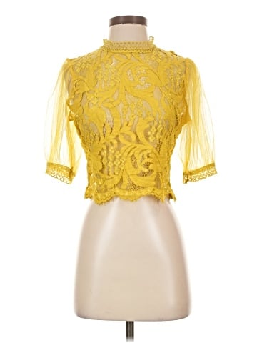 Peach 3/4 Sleeve Top (view 1)