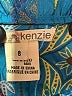 Kenzie 100% Silk Blue Sleeveless Silk Top Size 8 - photo 7