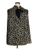 Gibson Animal Print Black Sleeveless Blouse Size XL - photo 2