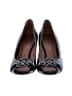 Tory Burch 100% Leather Black Wedges Size 8 1/2 - photo 2