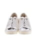 Dolce Vita 100% Leather Metallic Silver Sneakers Size 7 1/2 - photo 2