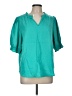 Westbound 100% Lyocell Teal Short Sleeve Blouse Size L - photo 1