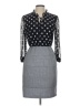 En Focus Studio Houndstooth Gray Casual Dress Size 10 - photo 1