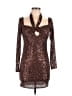 ASOS LUXE Brown Cocktail Dress Size 2 - photo 1