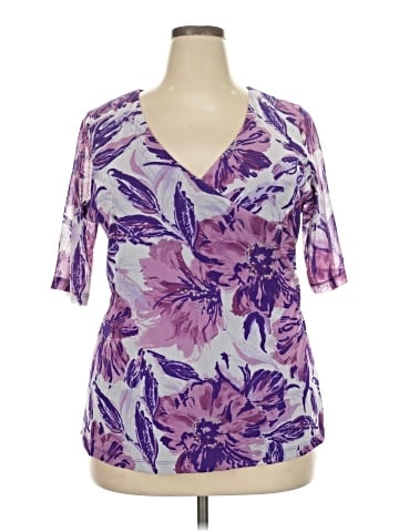 Jessica London Short Sleeve Blouse (view 1)