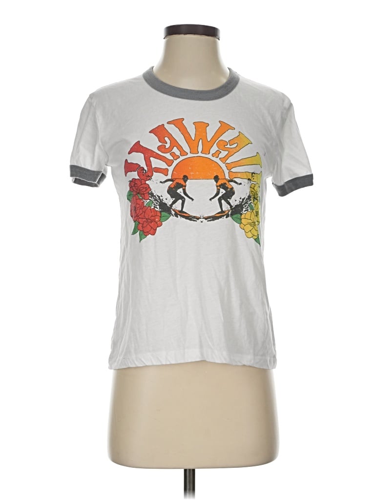 Pre-owned Chaser Short Sleeve T-shirt In Silver