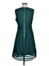 J.Crew 100% Polyester Chevron-herringbone Teal Cocktail Dress Size 8 - photo 2