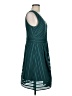 J.Crew 100% Polyester Chevron-herringbone Teal Cocktail Dress Size 8 - photo 4