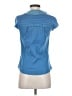 Matty M Blue Short Sleeve Blouse Size XS - photo 2
