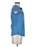 Matty M Blue Short Sleeve Blouse Size XS - photo 4