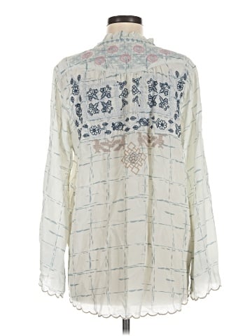 Johnny Was Long Sleeve Silk Top (view 2)