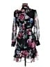 Alex Marie 100% Polyester Floral Black Cocktail Dress Size 6 - photo 2
