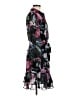 Alex Marie 100% Polyester Floral Black Cocktail Dress Size 6 - photo 4