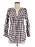 Rebecca Taylor Gray Long Sleeve Blouse Size 6 - photo 1