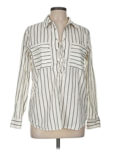 Equipment Long Sleeve Blouse (view 1)