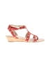 MICHAEL Michael Kors 100% Leather Red Wedges Size 9 1/2 - photo 1