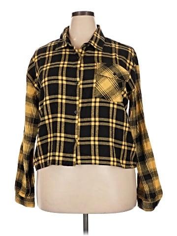No Boundaries Long Sleeve Button-Down Shirt (view 1)