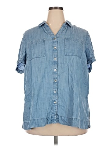 J.Jill Short Sleeve Button-Down Shirt (view 1)