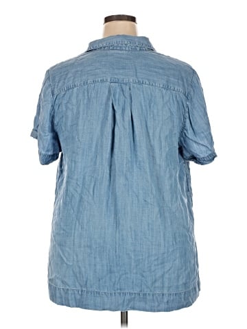 J.Jill Short Sleeve Button-Down Shirt (view 2)
