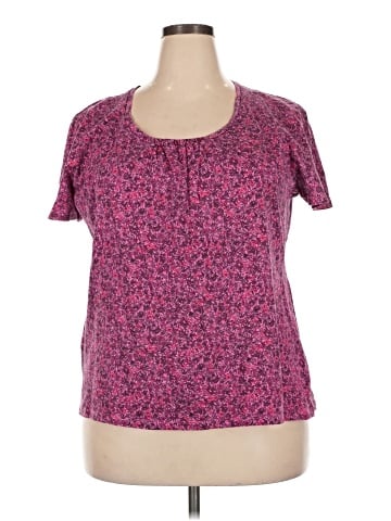 Just My Size Short Sleeve Henley (view 1)