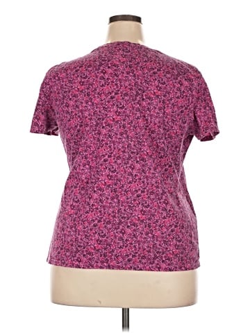 Just My Size Short Sleeve Henley (view 2)
