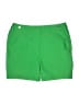 Rafaella Solid Green Shorts Size 18 - photo 1